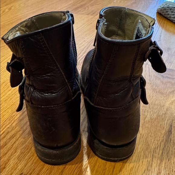 Frye Veronica Dark Brown Ankle Boots - Picture 7 of 10